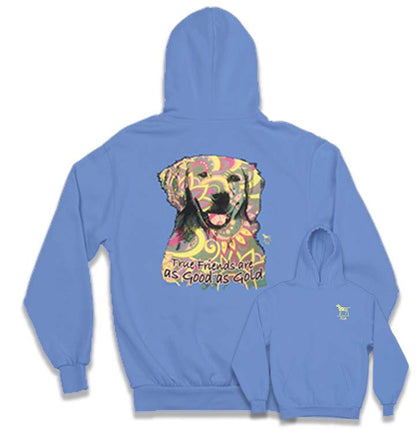 Animal Pride - Mosaic Golden Retriever - Adult Unisex Hoodie Sweatshirt