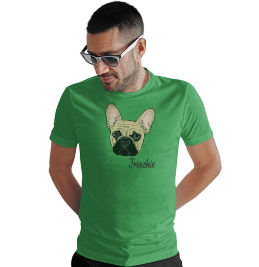 Animal Pride - Tan Frenchie Headshot - Adult Unisex T-Shirt