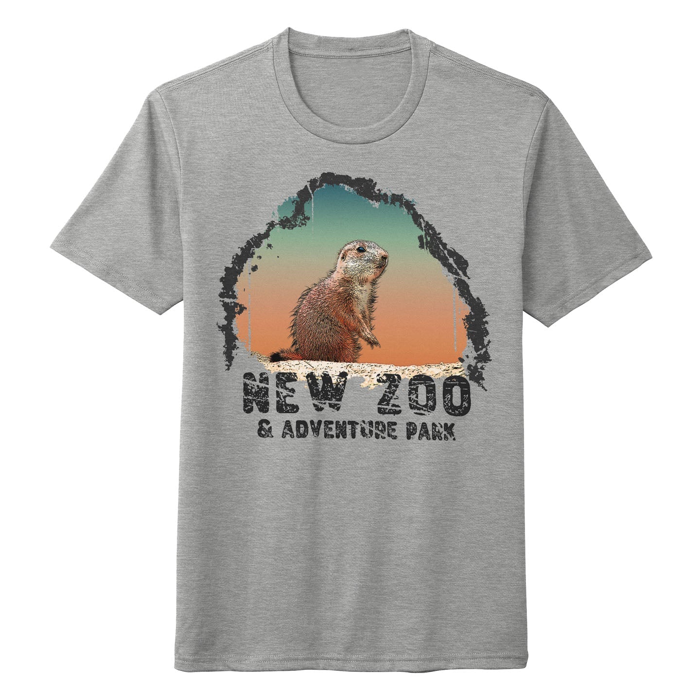 NEW Zoo Prairie Dog Sunset - Adult Tri-Blend T-Shirt