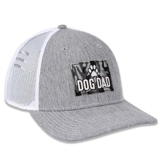 Animal Pride - Dog Dad on Grey - Twill Mesh Back Hat