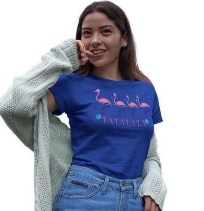 Animal Pride - Falalamingos - Women's Fitted T-Shirt