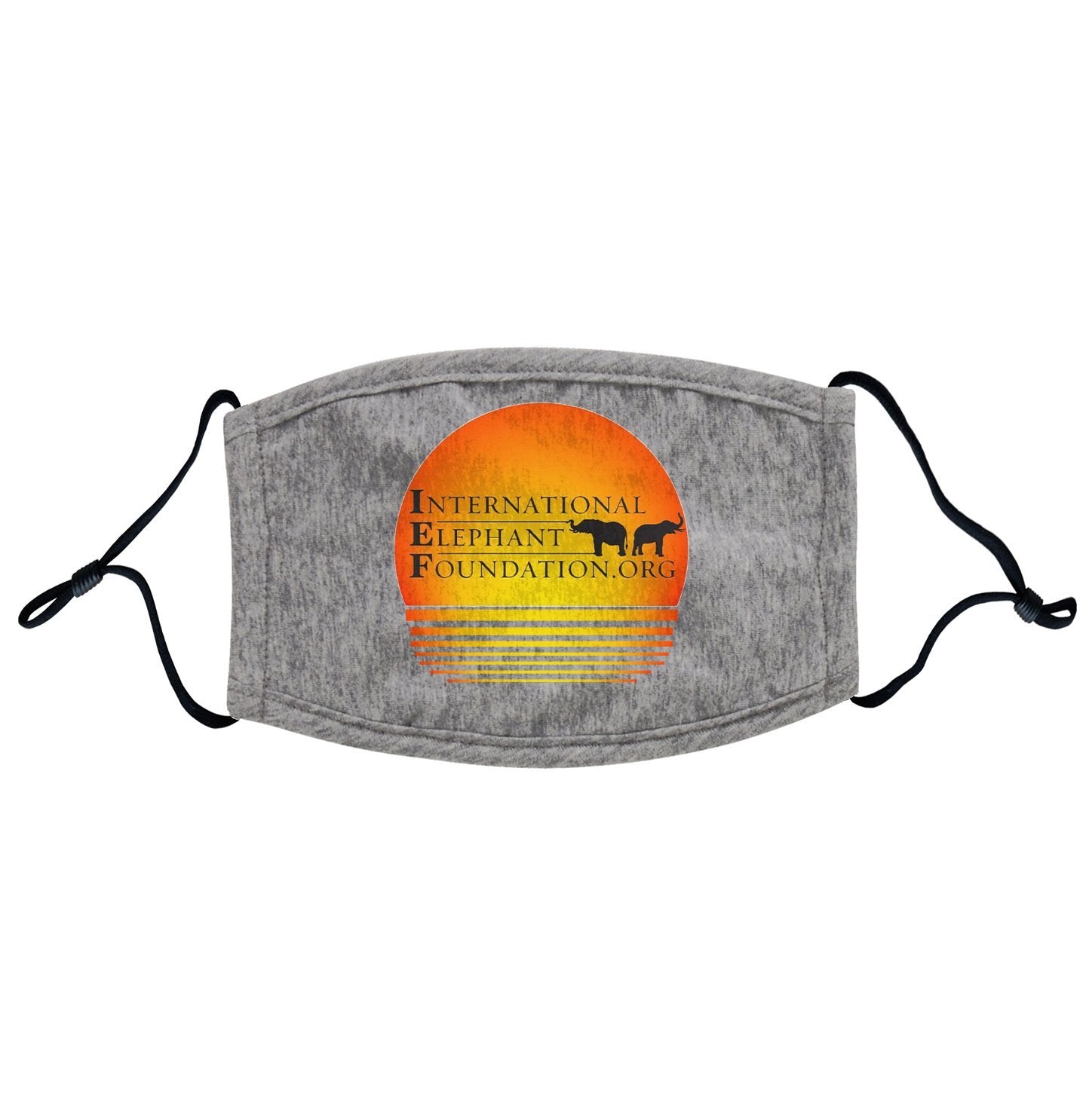 International Elephant Foundation Sunset Logo - Adult Adjustable Face Mask