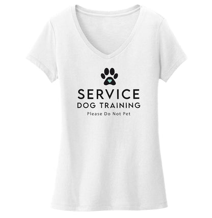 Animal Pride - Service Dog Training - Women's V-Neck T-Shirt