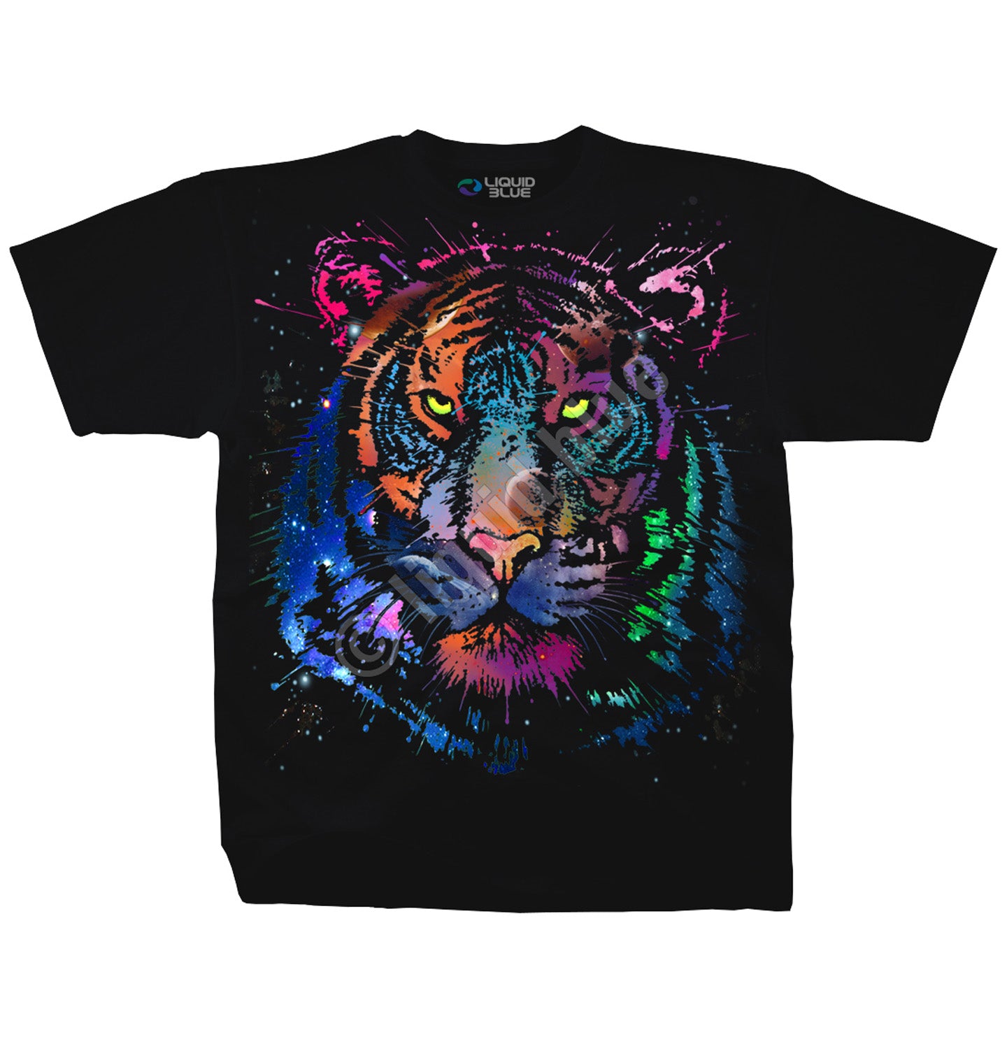 Liquid Blue - Cosmic Tiger - Adult Unisex T-Shirt