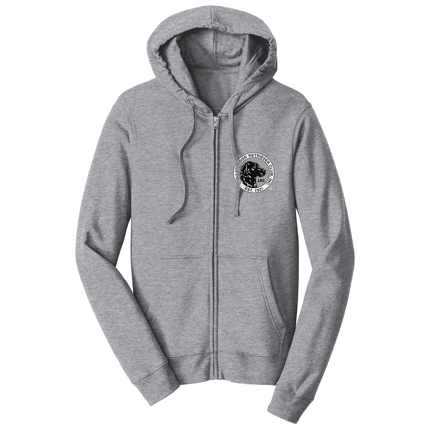 LRC Left Chest Black & White Logo - Adult Unisex Full-Zip Hoodie Sweatshirt