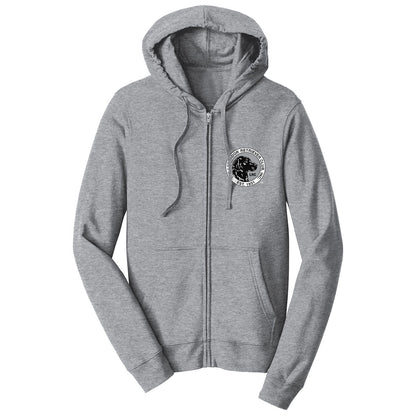 LRC Left Chest Black & White Logo - Adult Unisex Full-Zip Hoodie Sweatshirt