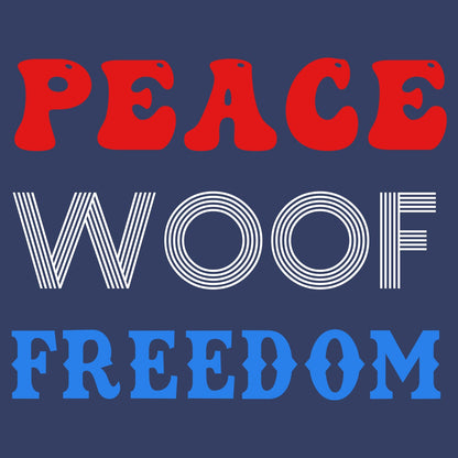 Peace Woof Freedom - Adult Unisex Long Sleeve T-Shirt