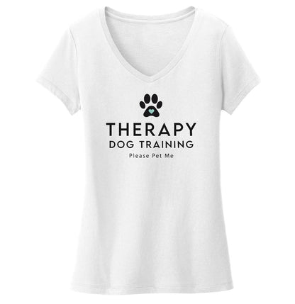 Animal Pride - Therapy Dog Training - Women's V-Neck T-Shirt