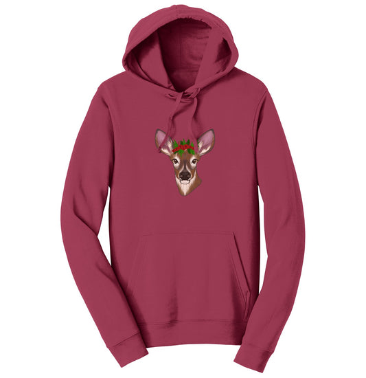 Christmas Doe Head - Adult Unisex Hoodie Sweatshirt