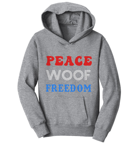 Peace Woof Freedom - Kids' Hoodie Sweatshirt