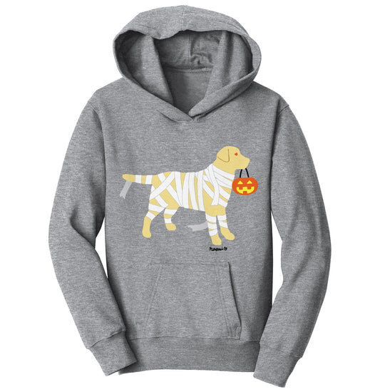 Yellow Lab Mummy Trick or Treater - Halloween - Kids' Unisex Hoodie Sweatshirt