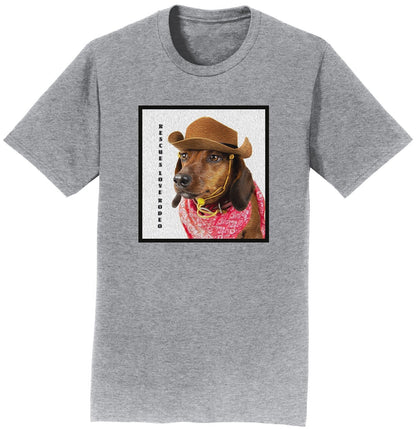 Rodeo Dachshund - Adult Unisex T-Shirt