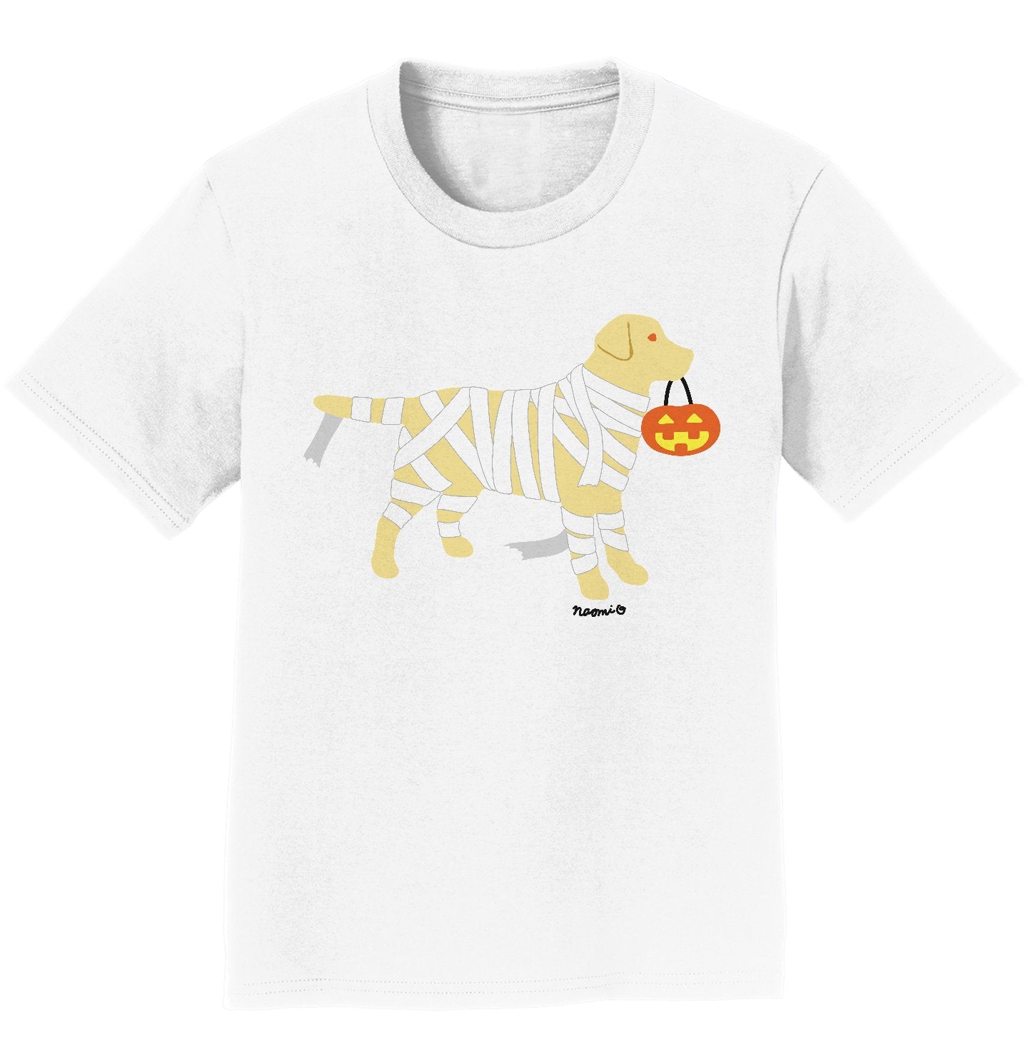 Yellow Lab Mummy Trick or Treater - Halloween - Kids' Unisex T-Shirt