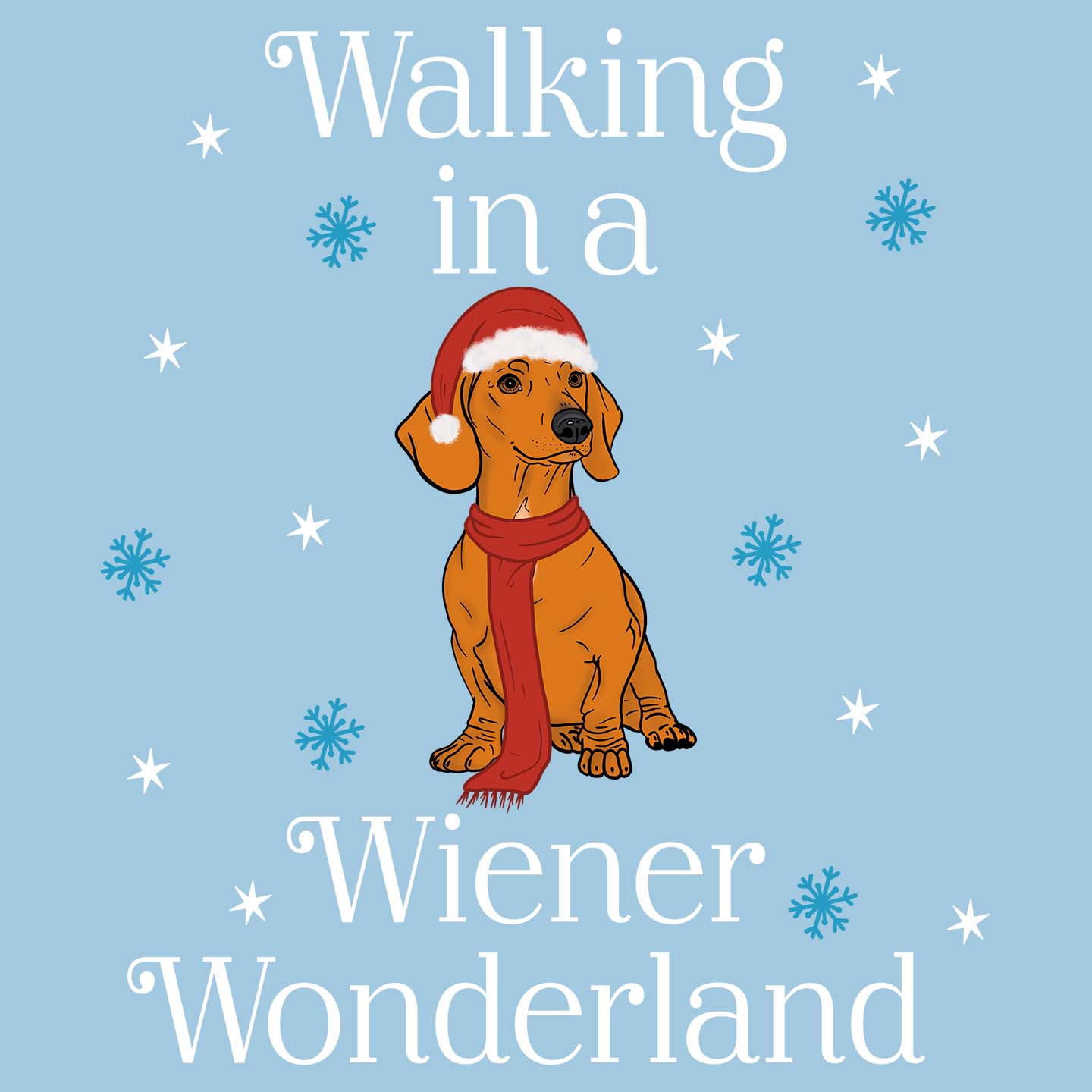 Red Wiener Wonderland - Women's Fitted T-Shirt