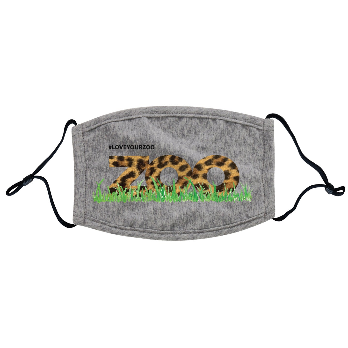 Love Your Zoo - Leopard Pattern Face Mask - Adjustable Ear Loops, Reusable & Washable, Cloth - Animal Pride