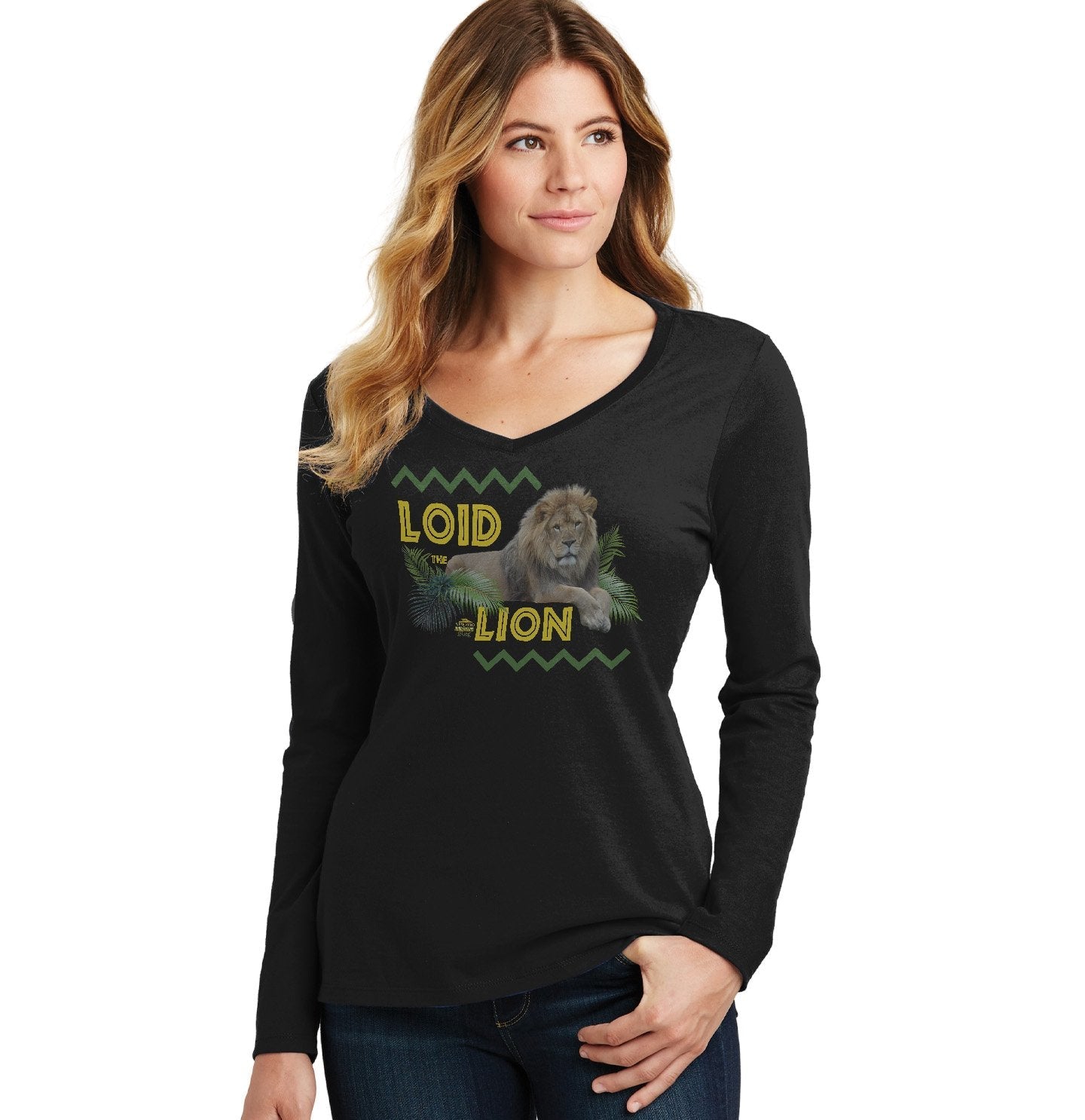 Loid the Lion - Women's V-Neck Long Sleeve T-Shirt