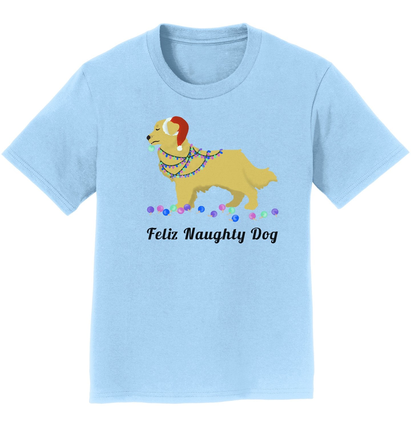 Feliz Naughty Dog Golden Retriever - Kids' Unisex T-Shirt