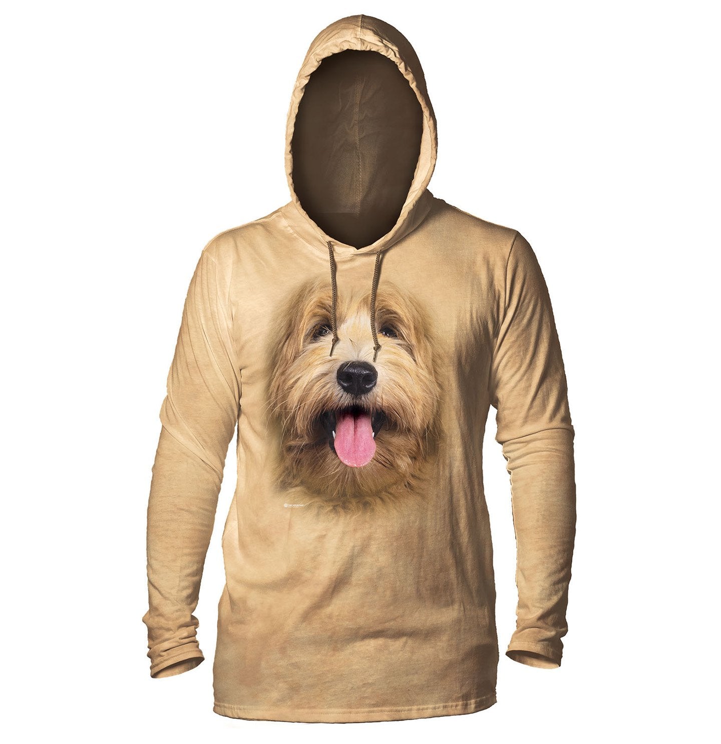 The Mountain - Big Face Labradoodle Pup - Adult Unisex Lightweight Hoodie