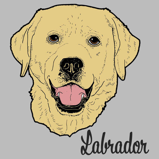 Yellow Labrador Headshot - Women's Fitted T-Shirt