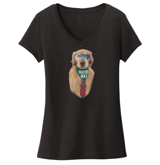 Mayor Max - Sunglasses Mayor Max - Women's V-Neck T-Shirt