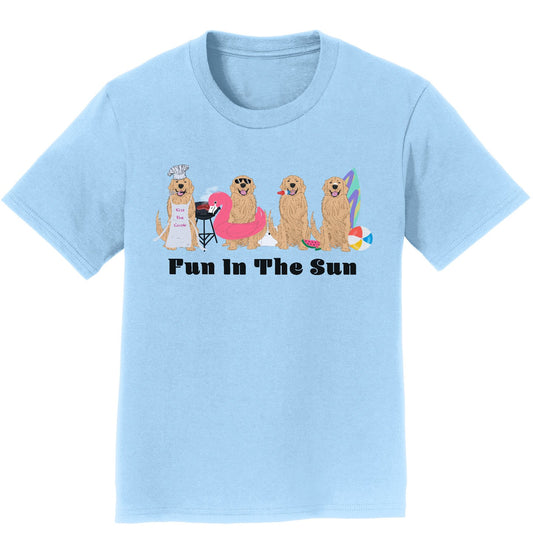 Summer Golden Line Up | Golden Retrievers - Kids' T-Shirt