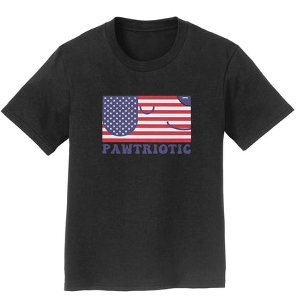 Pawtriotic Flag Dog - Kids' Unisex T-Shirt