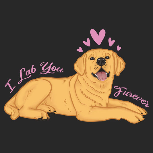 Yellow Lab You Forever - Women's V-Neck T-Shirt