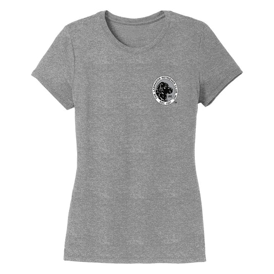 LRC Left Chest Black & White Logo - Women's Tri-Blend T-Shirt