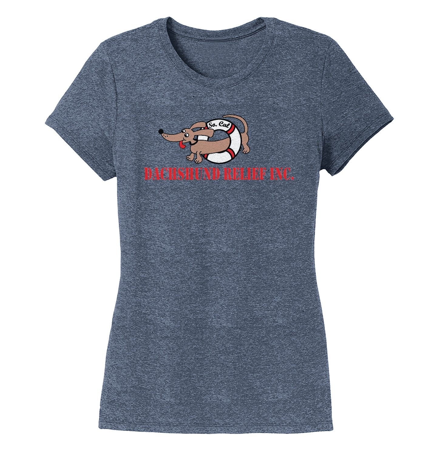 So Cal Dachshund Relief Logo - Women's Tri-Blend T-Shirt