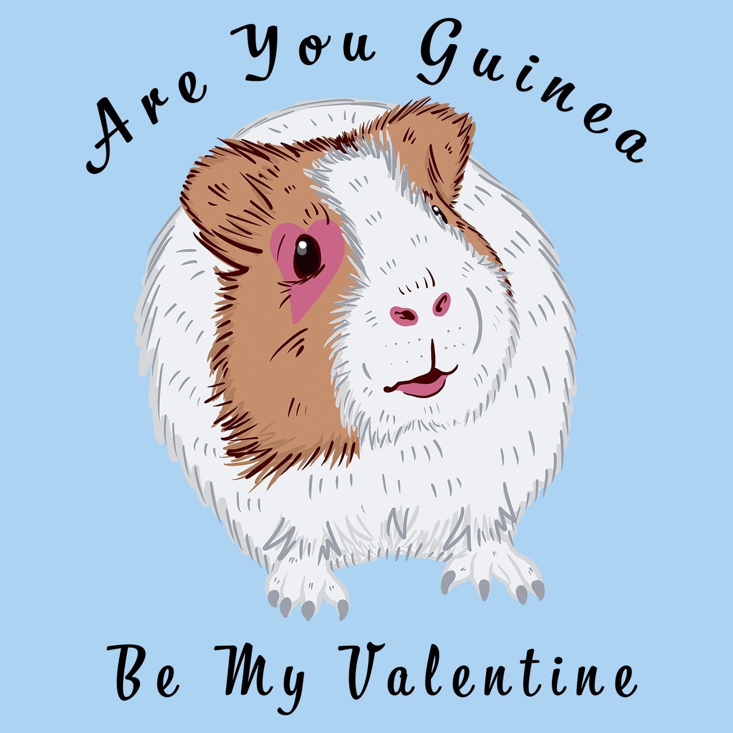 Guinea Be My Valentine - Adult Unisex T-Shirt