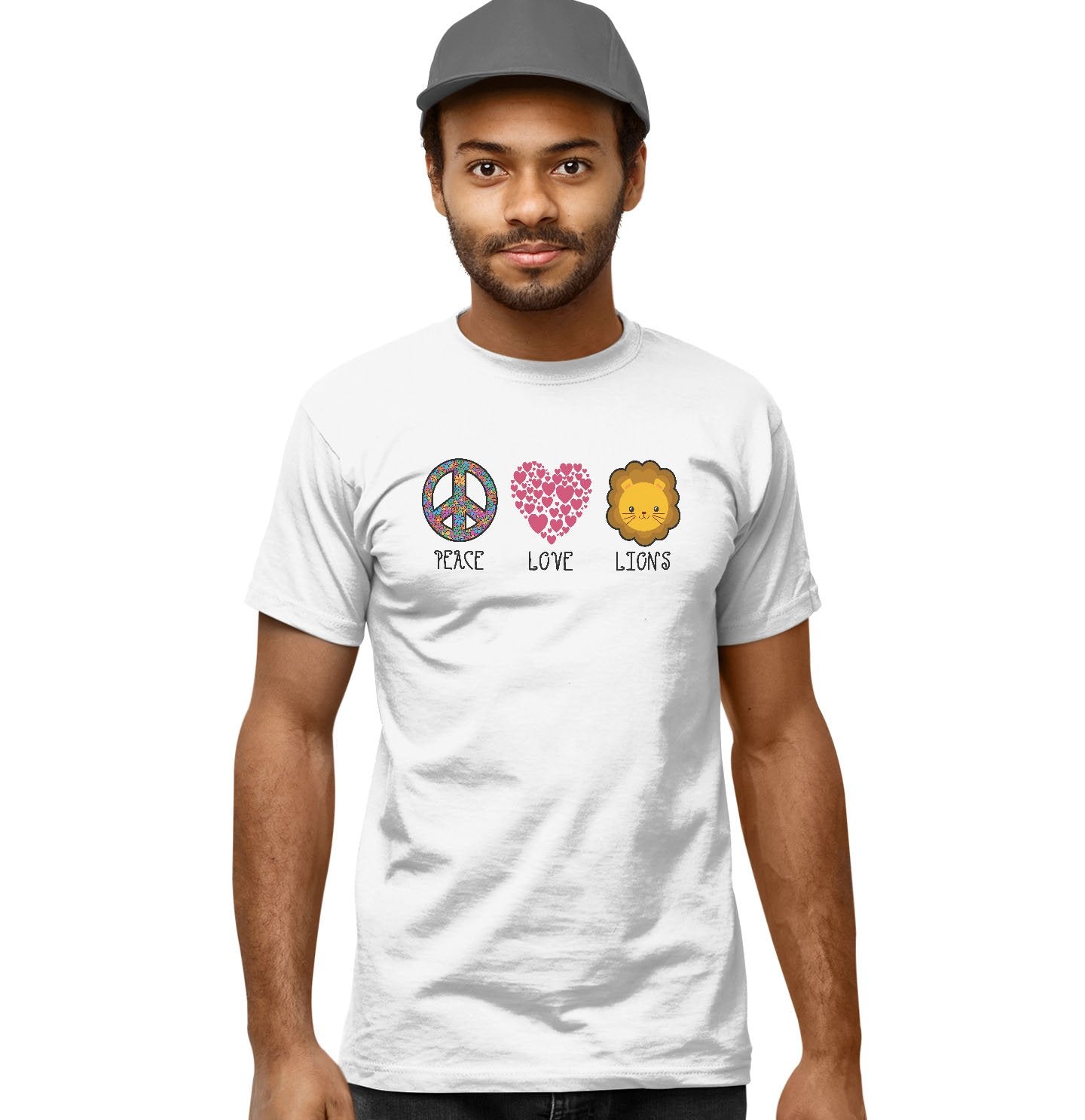 Peace Love Lions - Adult Unisex T-Shirt