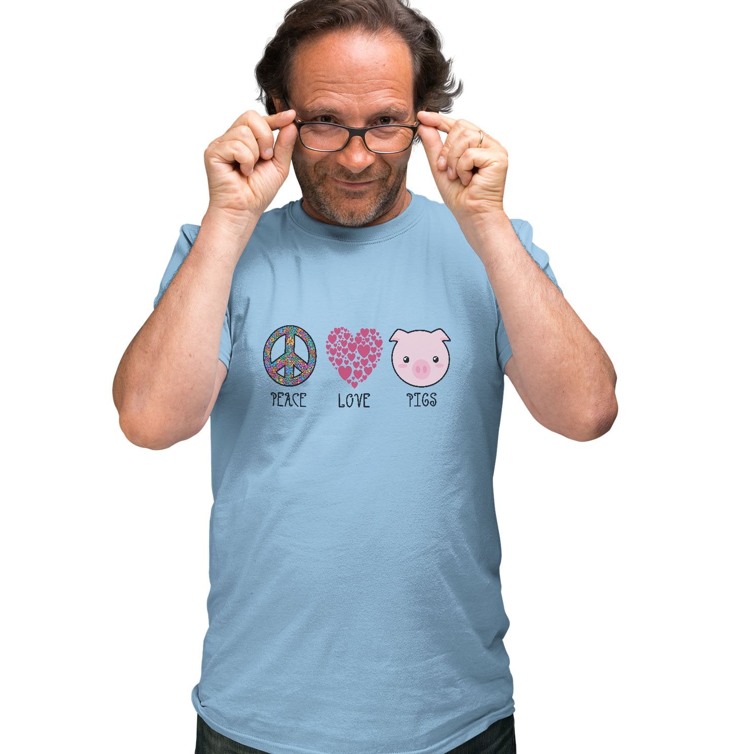 Peace Love Pigs - Adult Unisex T-Shirt