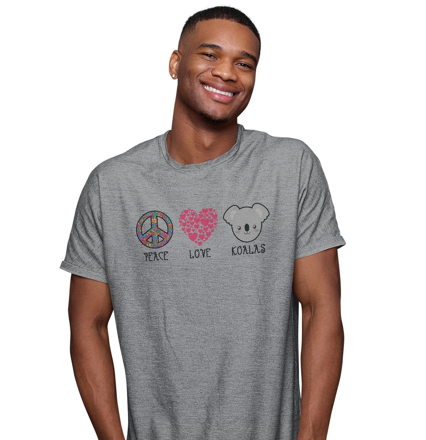Peace Love Koala - Adult Unisex T-Shirt
