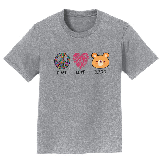 Peace Love Bears - Kids' Unisex T-Shirt