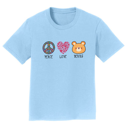Peace Love Bears - Kids' Unisex T-Shirt