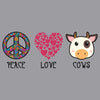 Peace Love Cows - Kids' Unisex T-Shirt
