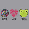 Peace Love Frogs - Adult Unisex Long Sleeve T-Shirt