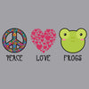 Peace Love Frogs - Kids' Unisex Hoodie Sweatshirt