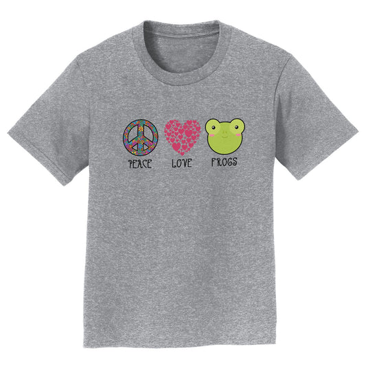 Peace Love Frogs - Kids' Unisex T-Shirt