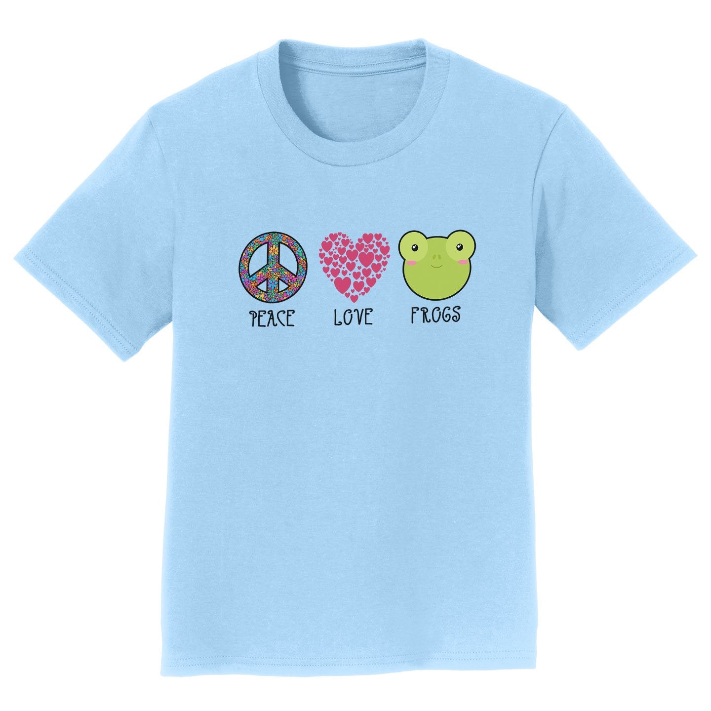 Peace Love Frogs - Kids' Unisex T-Shirt