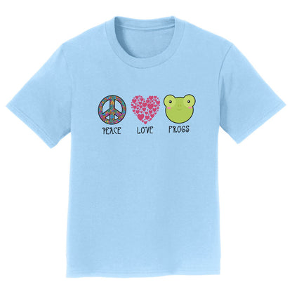 Peace Love Frogs - Kids' Unisex T-Shirt