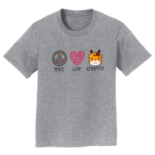 Peace Love Giraffes - Kids' Unisex T-Shirt