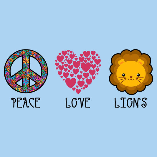 Peace Love Lions - Kids' Unisex T-Shirt