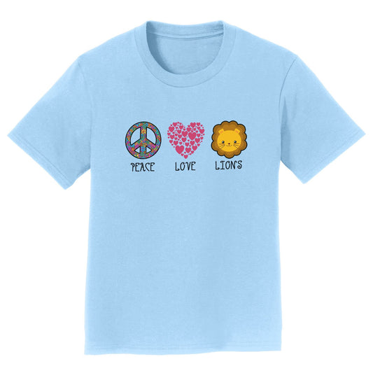 Peace Love Lions - Kids' Unisex T-Shirt