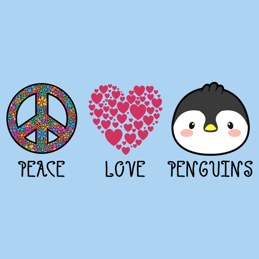 Peace Love Penguins - Kids' Unisex T-Shirt