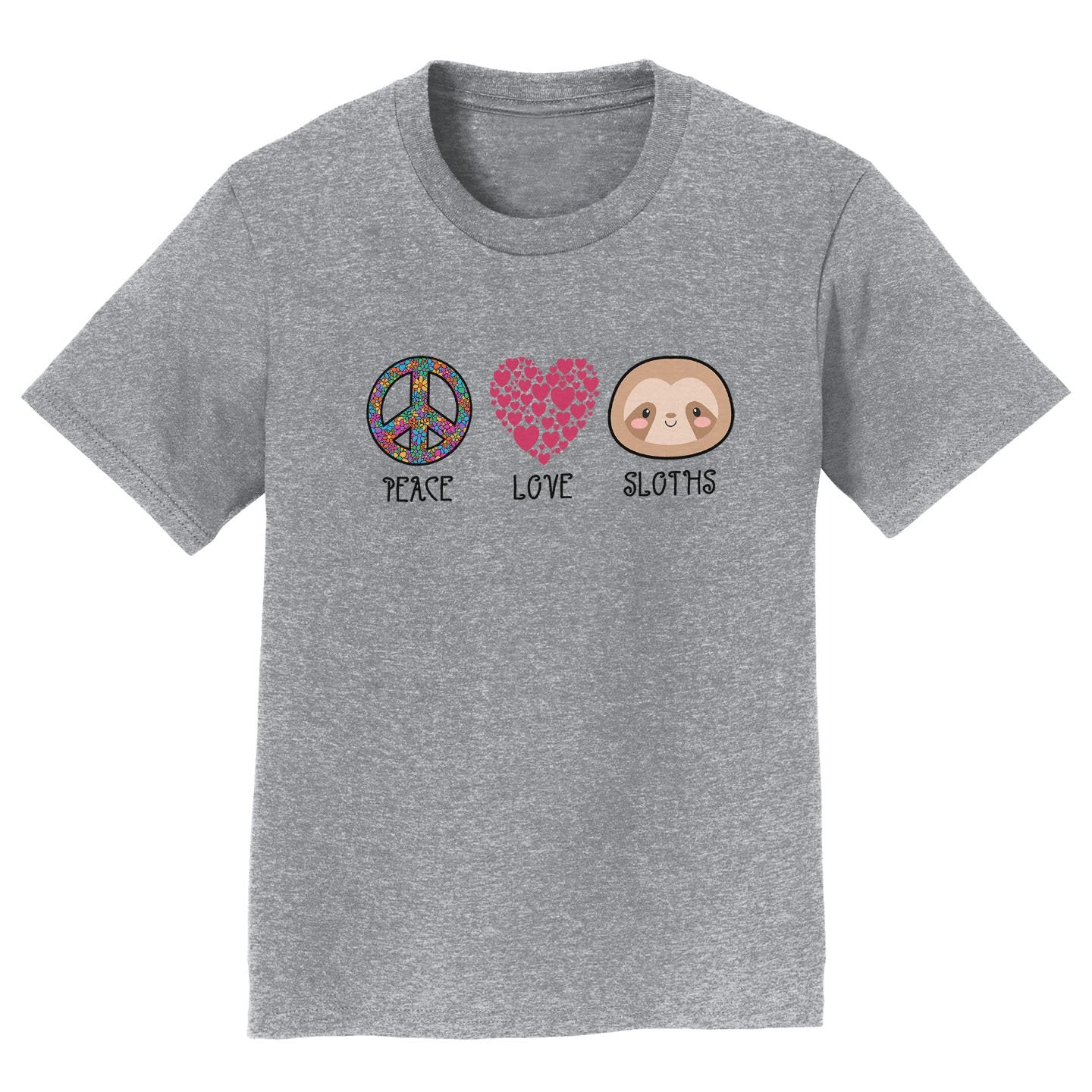 Peace Love Sloths - Kids' Unisex T-Shirt