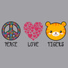 Peace Love Tigers - Kids' Unisex Hoodie Sweatshirt