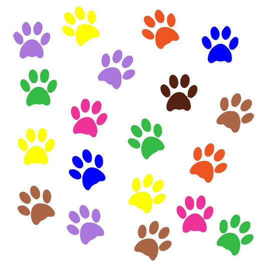Colorful Paw Prints - Kids' Unisex T-Shirt