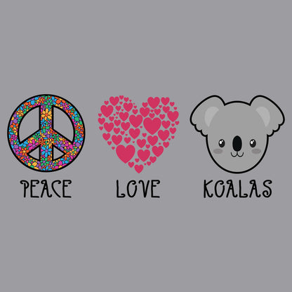 Peace Love Koala - Adult Unisex Long Sleeve T-Shirt