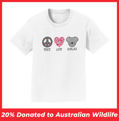 Peace Love Koala - Kids' Unisex T-Shirt